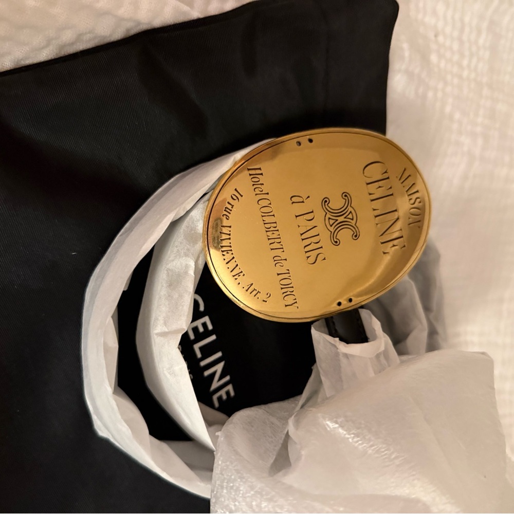 Celine Teen Belt with Gold Belt Buckle - Picture 8 of 13